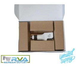 IQUTEC AIR IONIC CAR AIR PURIFIER + DUAL USB CAR CHARGER. NEGATIVE ION