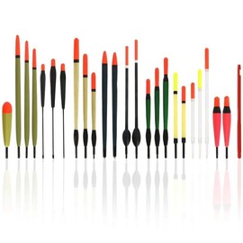 24-Piece Fishing Float Set Including Hook Remover Waggler Floats Running Floats Friedfish