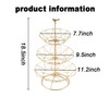 MINIDUO Wrought iron 3 Tier Fruit Tray Fruits Desserts Candy