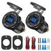 Linkstyle Car Charger Socket, Dual 18W USB-A & 30W Dual