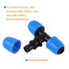 1/2 Inch Drip Irrigation Lock Barbed Tee Connectors 1/2 Inch