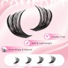 Jsio Cluster Lashes Kit with Glue, 456PCS Individual Eyelashes 30D-100D
