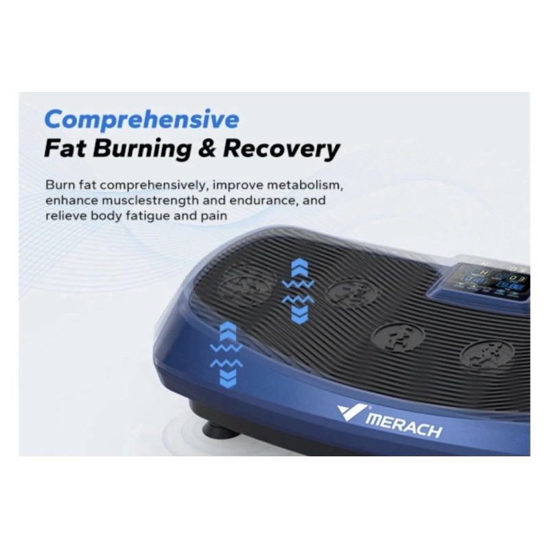 MERACH Vibration Plate Exercise Machine 3D&4D Vibration Plate LED Display