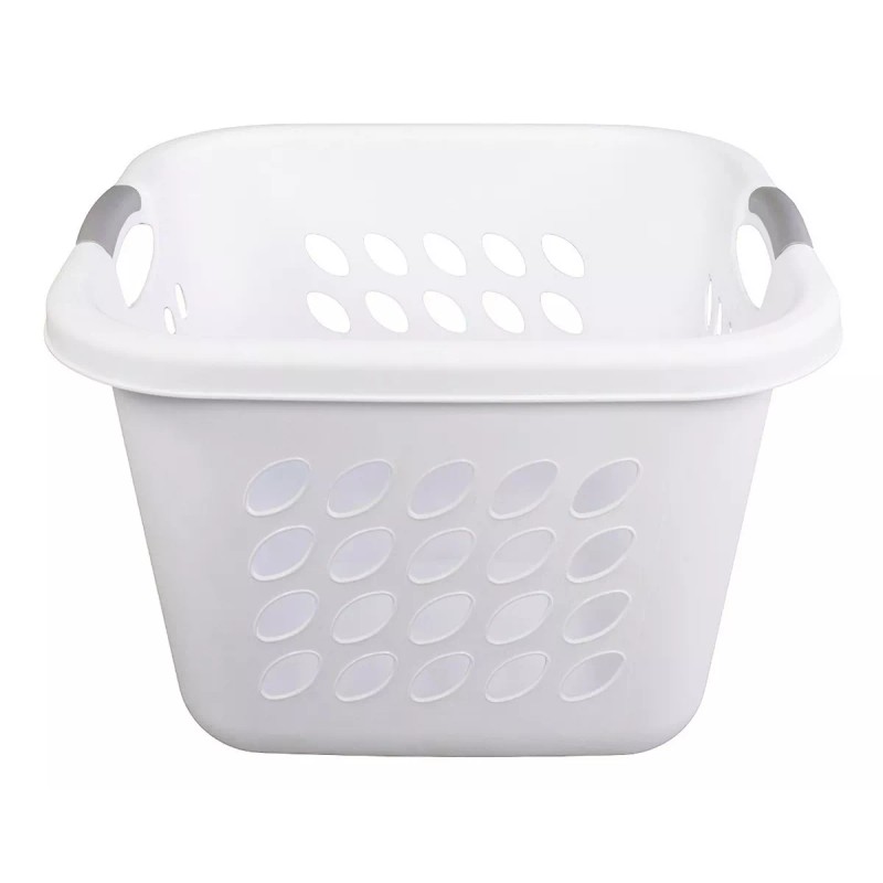 Sterilite Cesto Lavanderia Plástico Organizador Almacenamiento Blanco