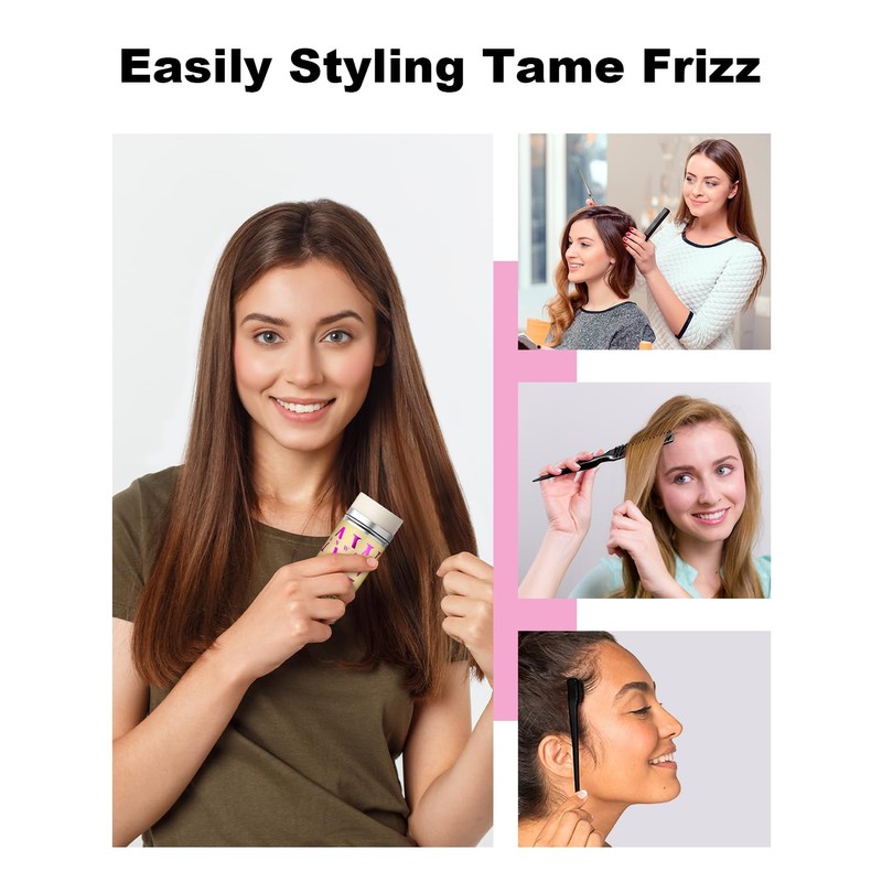 Slick Back Hair Styling Kit for Hair: 4Pcs Wax Stick,