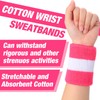 72 Pcs Bulk Striped Sweatband Set Include 24 Pcs Sweat