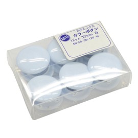 Mag MFCB-30-12P-W Magnetic Color Button for Posting and Notes, Economical, Φ1.2 inches (30 mm), White, Pack of 12