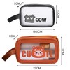 BSITSSS Pack of 2 Transparent Cosmetic Bags, Cartoon Cosmetic Bag,