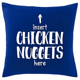 Hippowarehouse Insert chicken nuggets here Printed bedroom accessory cushion cover case 41x41cm