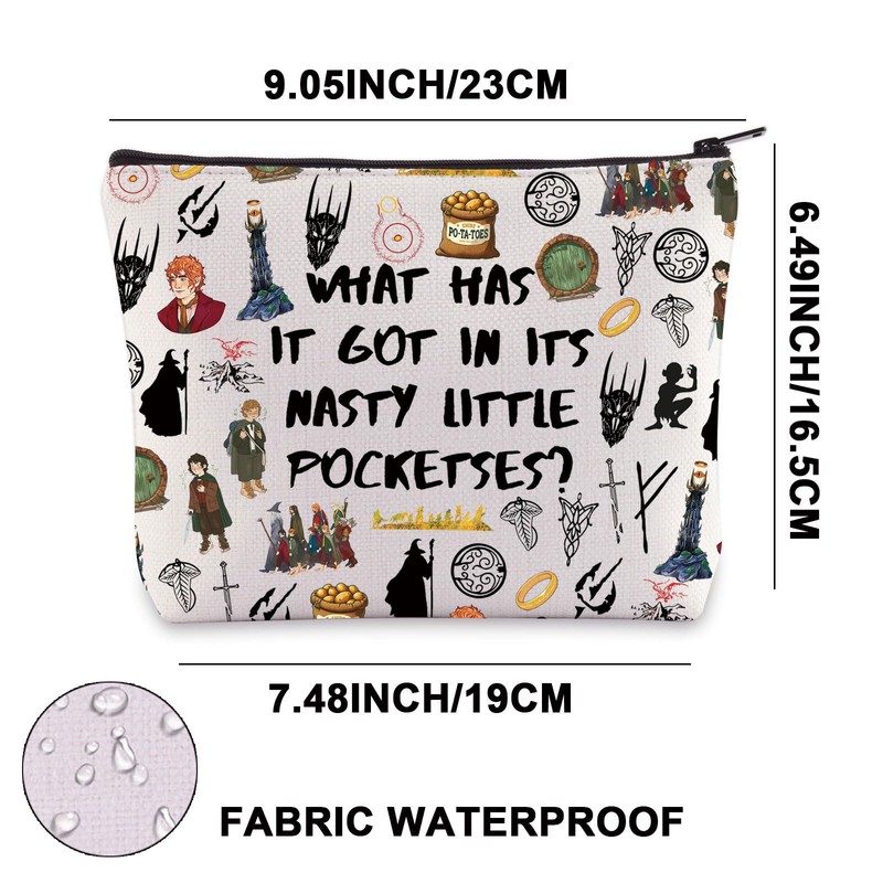 JNIAP Lord Rings Makeup Bag Baggins Gift What Has It