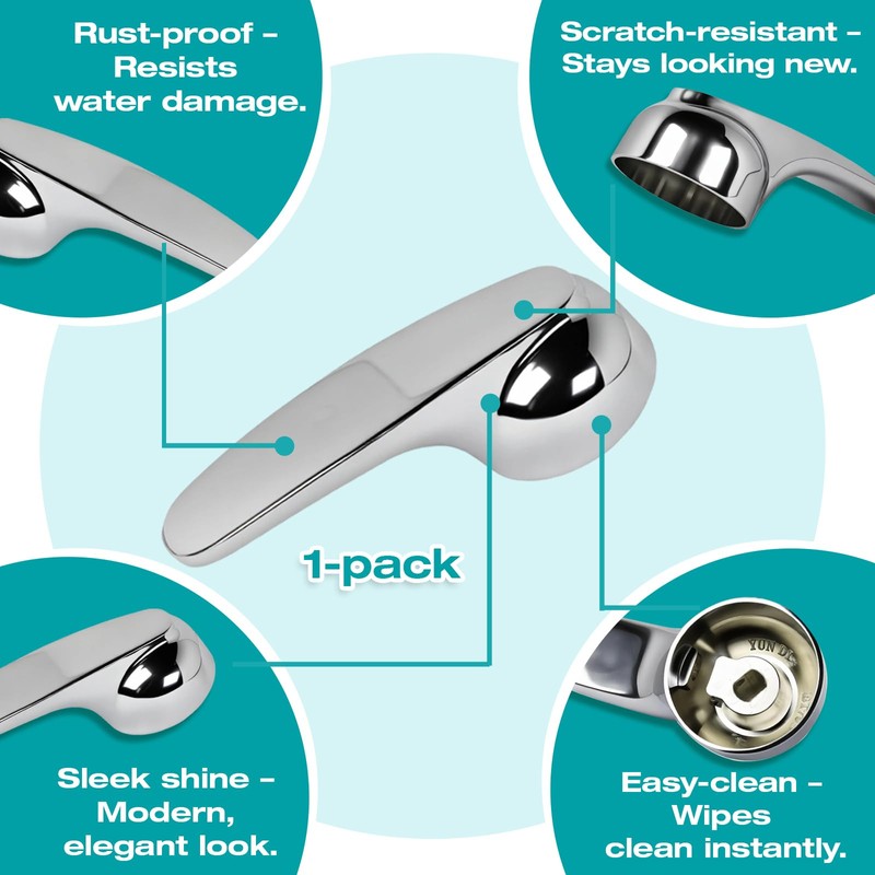 RP48717 Chrome Shower Handle Replacement Accessories Compatible with Delta 13/14