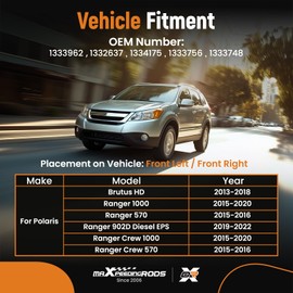 maXpeedingrods Front CV Axle Drive Shaft for Polaris Brutus Ranger 570 1000 902D Ranger Crew 570 900 1000 XP 1000 1333962 1332637 1334175 1333756 1333748 2 Pack