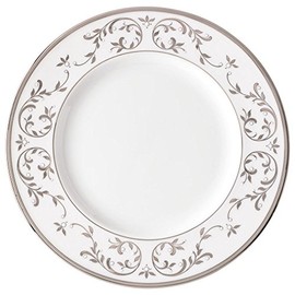 Lenox Opal Innocence Silver Platinum Accent Plate, 1.10 LB, Metallic