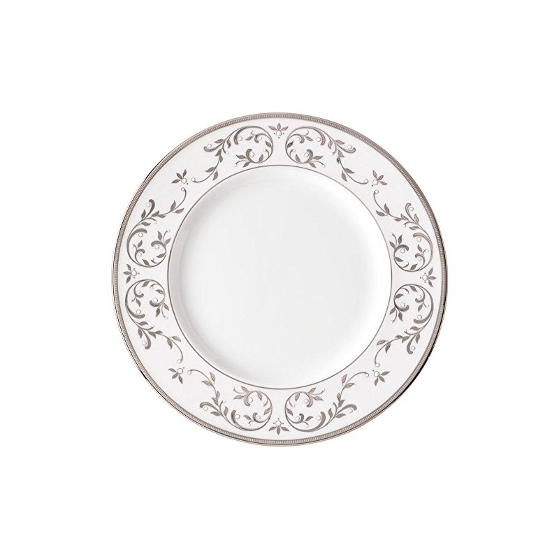 Lenox Opal Innocence Silver Platinum Accent Plate, 1.10 LB, Metallic