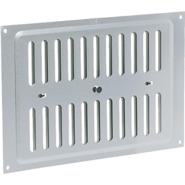 Open & Close Metal Air Vent 9" x 6" Hit & Miss Air Vents Adjustable Flyscreen Vents Ventilator Cover Hit & Miss Air Vent Cover Ventilation Cover for Cupboard Wardrobe Ventilation Pack of 1.