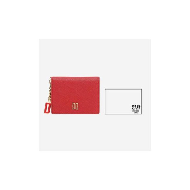 Daks (신세계강남점)레드 컷팅로고 카드지갑 DCWA2F002 (Shinsegae Gangnam) Red Cutting Logo