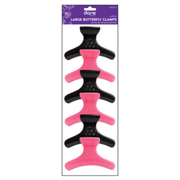 Diane DEC012 Butterfly Clamp, Pink And Black