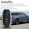 Vitodeco Leather Smart Key Fob Case Compatible with Lincoln Continental,