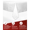 texpot Tablecloth 130 x 220 cm Oval White Wipe Clean