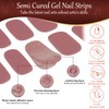 JERCLITY 2 Sheets 32pcs Semi Cured Gel Nail Strips, Gel