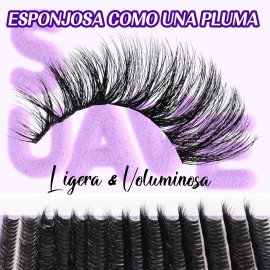 Extensiones De Pestañas Kit 3d Gruesas Individuales B&q
