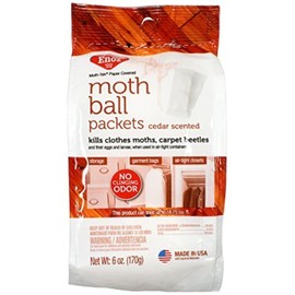 Enoz Moth Ball Packets - Ceder Scented Kills Clothes Moths, Carpet Beetles, and Eggs and Larvae