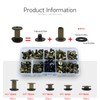 CANGCANG 100 Sets Chicago Binding Screws Posts,Book Binding Rivets,Rivets for