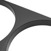 HECASA Headlight Bezels Pair Compatible with 2008-2014 Dodge Challenger Black