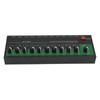 10 Channel Sound Mixer Independent Volume Control Knob Professional Multichannel