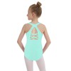 Phineein Girls Gymnastics Leotards Hollow Back Crisscross - Kids Sleeveless