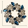 TYXHXTF 2PCS Brooch Pins, Rhinestone Brooches, Corsage Brooch, Elegant Flower