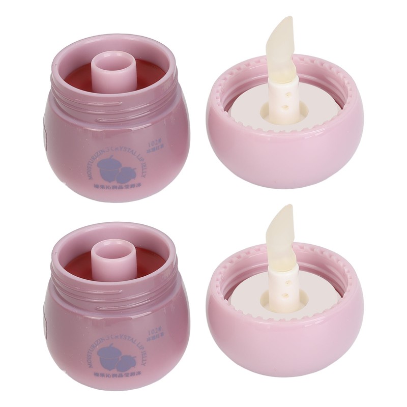 2pcs Matte Lip Gloss Hydrating Water Gloss Mushroom Shape Long