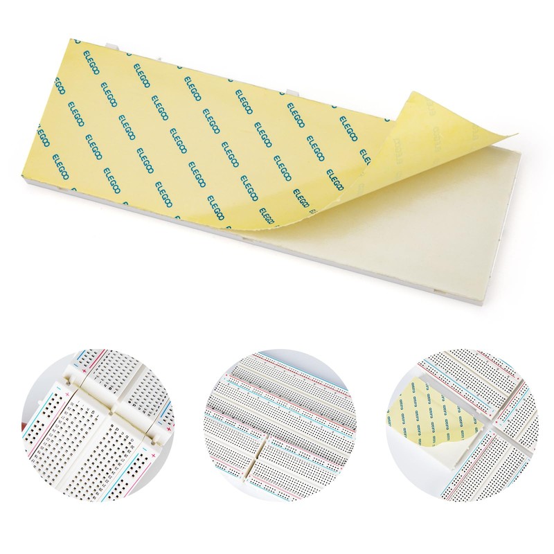 ELEGOO Breadboard Kit 830 2 Tie Points & 2 400