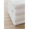 Cozy Earth White Ribbed Washcloth