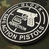 GLOCK SAFE ACTION PISTOLS PVC Patch Hook Back LUMINOUS GLOWS