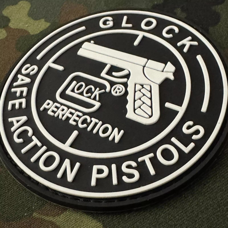 GLOCK SAFE ACTION PISTOLS PVC Patch Hook Back LUMINOUS GLOWS