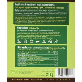 Govinda Jackfruit pulp shredded (1 x 200 g)