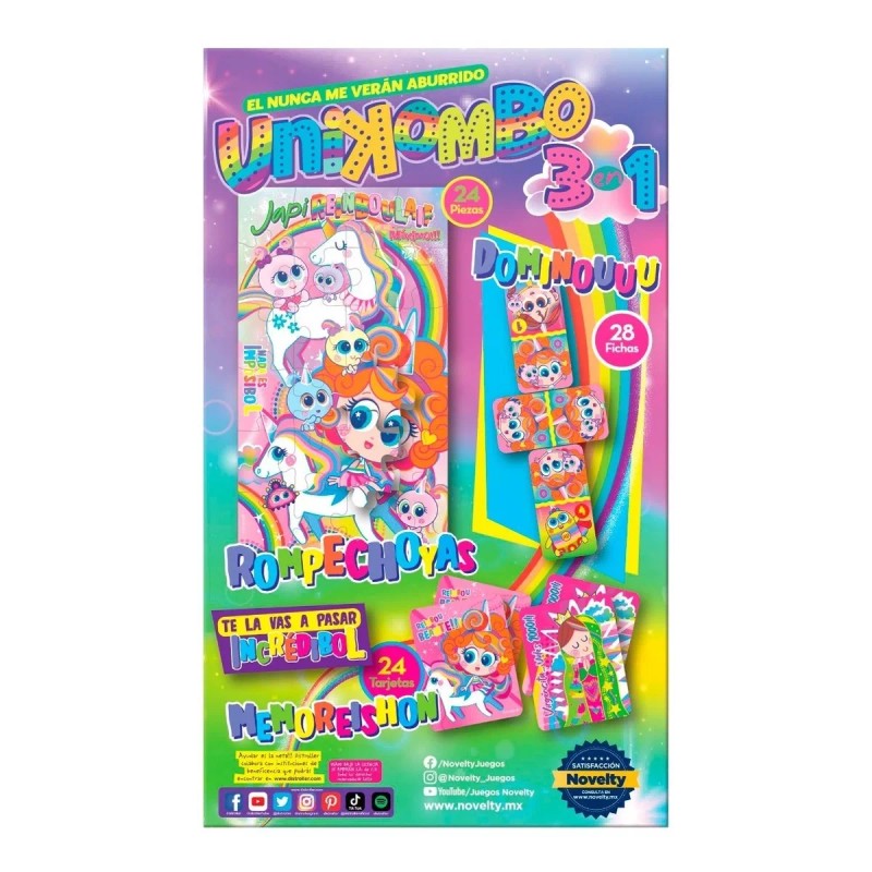 Novelty Corp Set De Juegos De Mes 3 En 1
