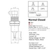 Clyxgs Momentary Push Button Switch，SPST Normal Closed NC Switch 2