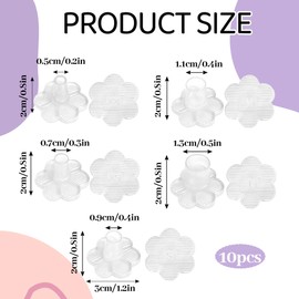 5 Pairs High Heel Protectors for Grass in 5 Different Sizes Non-Slip Heel Grips Rubber Stiletto Heel Protectors for Grass on Uneven Floor Cushioned Heel Shields Heel Protectors for Shoes(Transparent)