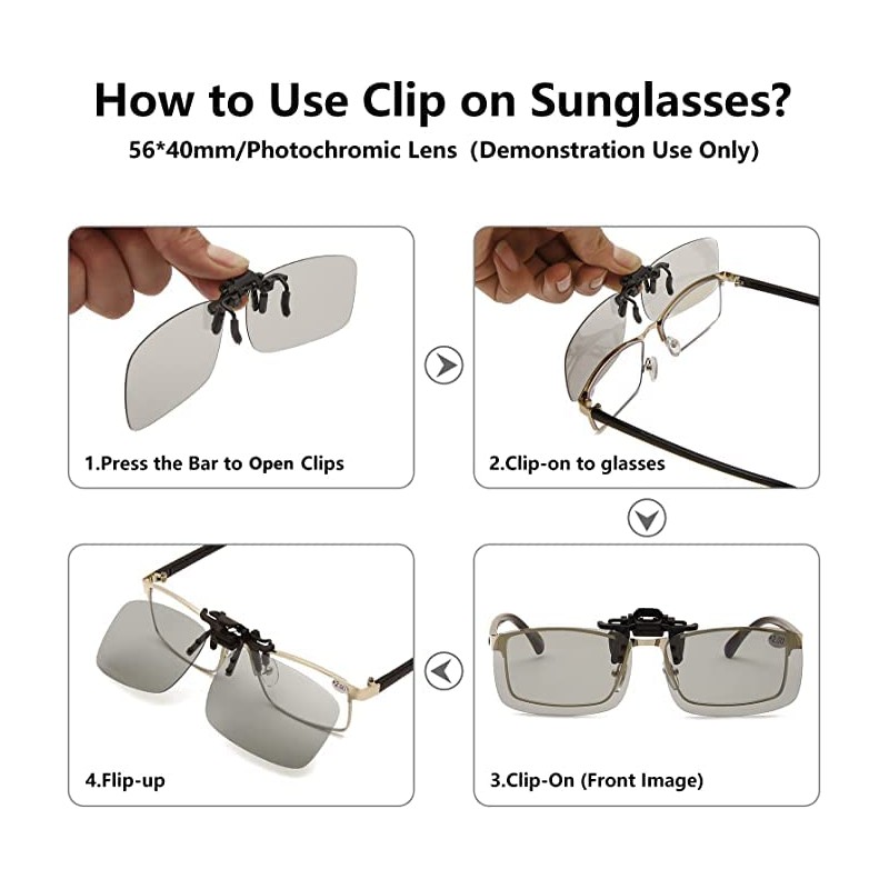 Multibao Fashion Polarised Clip On Flip Style Sunglasses UV400 Polarized