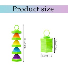 Tabanzhe Folding Blocks Fidget Spining Hexagon Spring Blocks Stress Anxiety Relief Blocks Extend Retract Up Down Gifts Finger Hand Blocks for Adults Kids ADHD Autism