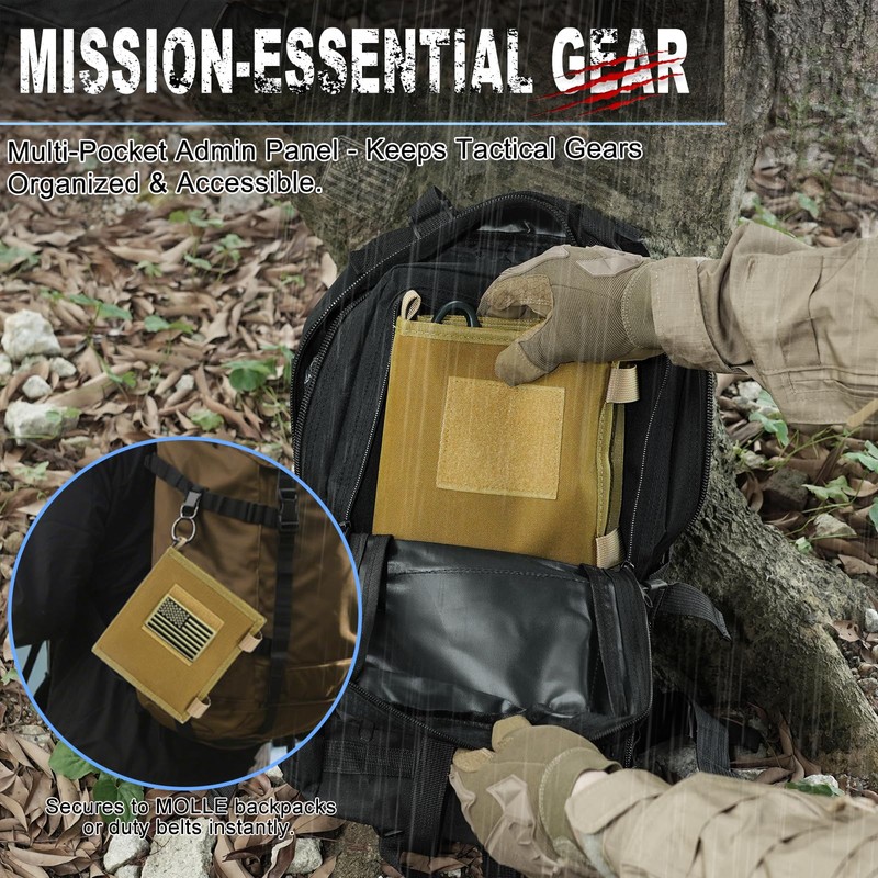 GORELAX Tactical Pouch Map Case, Military Foldable Map Storage Holder