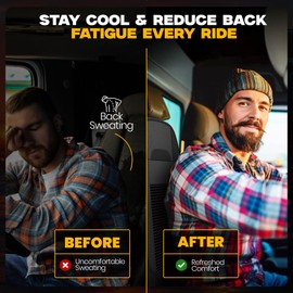 Semi Truck Beaded Seat Covers (1 PC) - Compatible with Freightliner, Peterbilt, Kenworth, Volvo & More - Beaded Cooling Car Seat Cover for Truckers – Truck Driver Seat Cushion