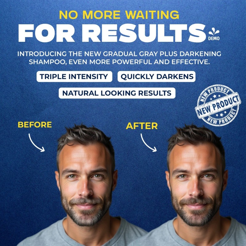 Gradual Gray PLUS Shampoo - Darkening + Thickening - 3x
