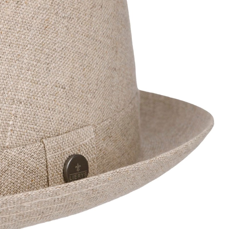 LIERYS Uni Pork Pie Linen Hat Porkpie Pork Pie Hat
