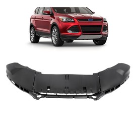 KUAFU Front Bumper Lower Valance Panel Compatible with 2013-2016 Ford Escape Replacement for CJ5Z-17D957-AA CJ5Z17D957AA FO1095247 Front Lip Air Dam Deflector Plastic Textured Black