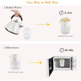 Wokaar Nose Wax Kit for Men & Women | 100g Wax, 30 Applicators (15-20 Uses) | Painless Nasal & Ear Hair Removal | Fast 3-Min Removal | Safe Hair Remover Kit for Nose & Ear Hair | Waxing Kit for Men