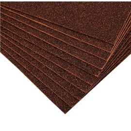 EliteKoopers 10 pcs A4 Glitter Foam Sheets for Christmas Bows, Arts, Crafts and Decoration (Dark Brown)