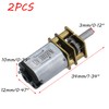 2Pcs DC 12V 100RPM GA12-N20 Micro DC Geared Electric Motors